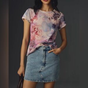 NWT Size S - Anthropologie Pilcro Mesh Ringer Tee (100% Cotton)